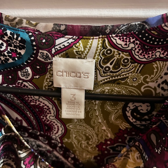 Chico's Multicolor Paisley Blouse - Picture 2 of 7